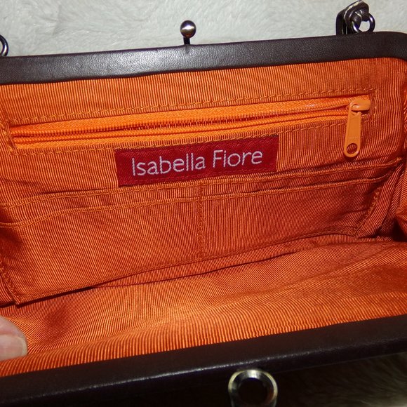 Isabella Fiore small floral sequined leather tassel hand bag - Picture 4 of 6